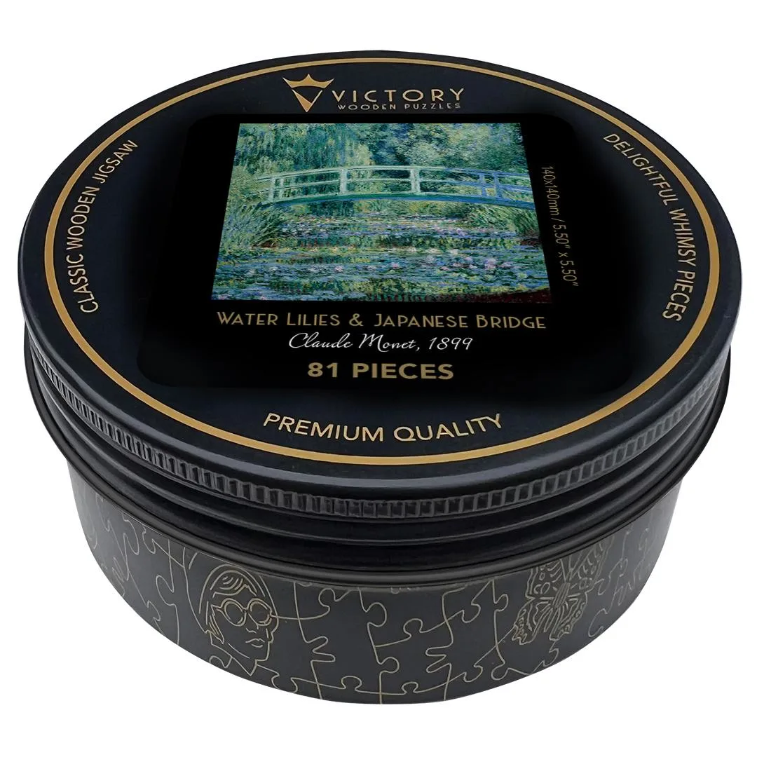 Water Lilies & Japanese Bridge - Mini Quarter Tin