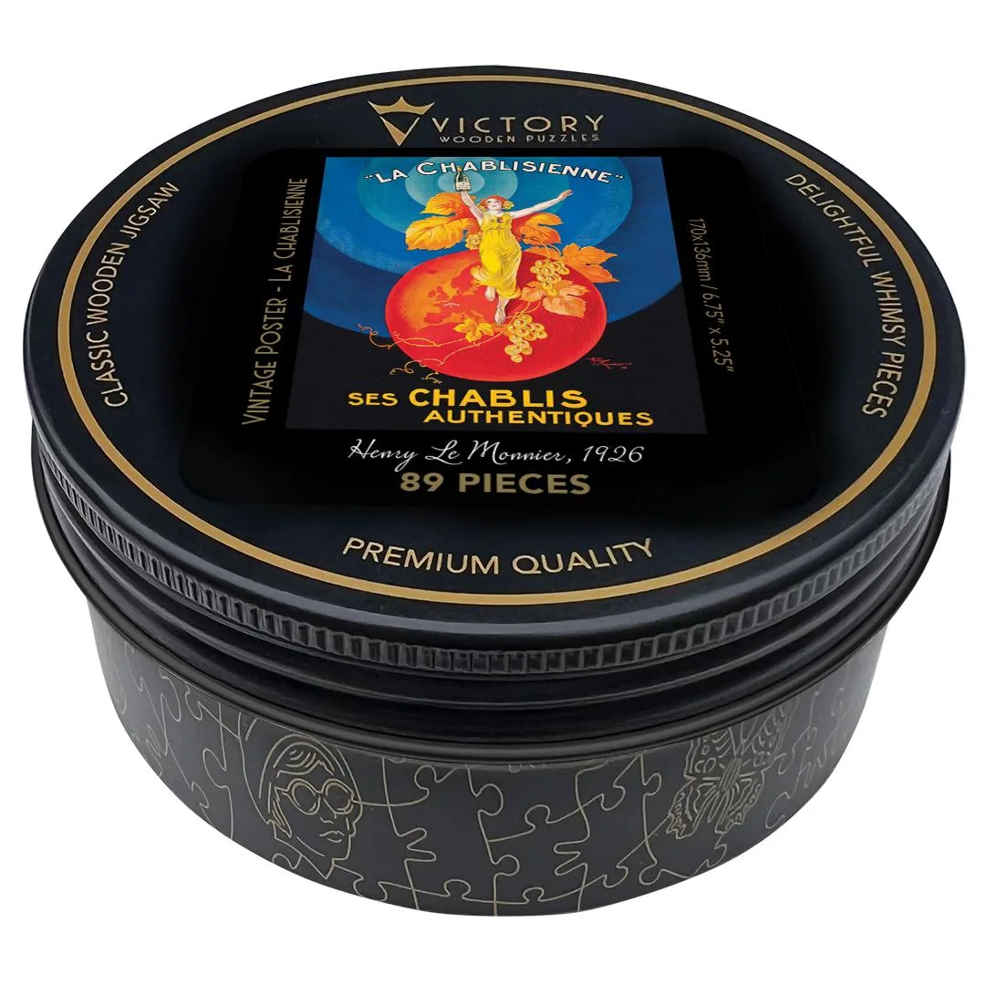 Vintage Poster - La Chablisienne - Mini Quarter Tin