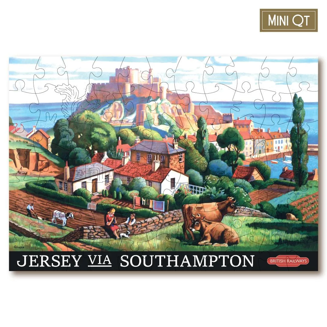 Vintage Poster - Jersey - Mini Quarter Tin Nostalgic & Retro