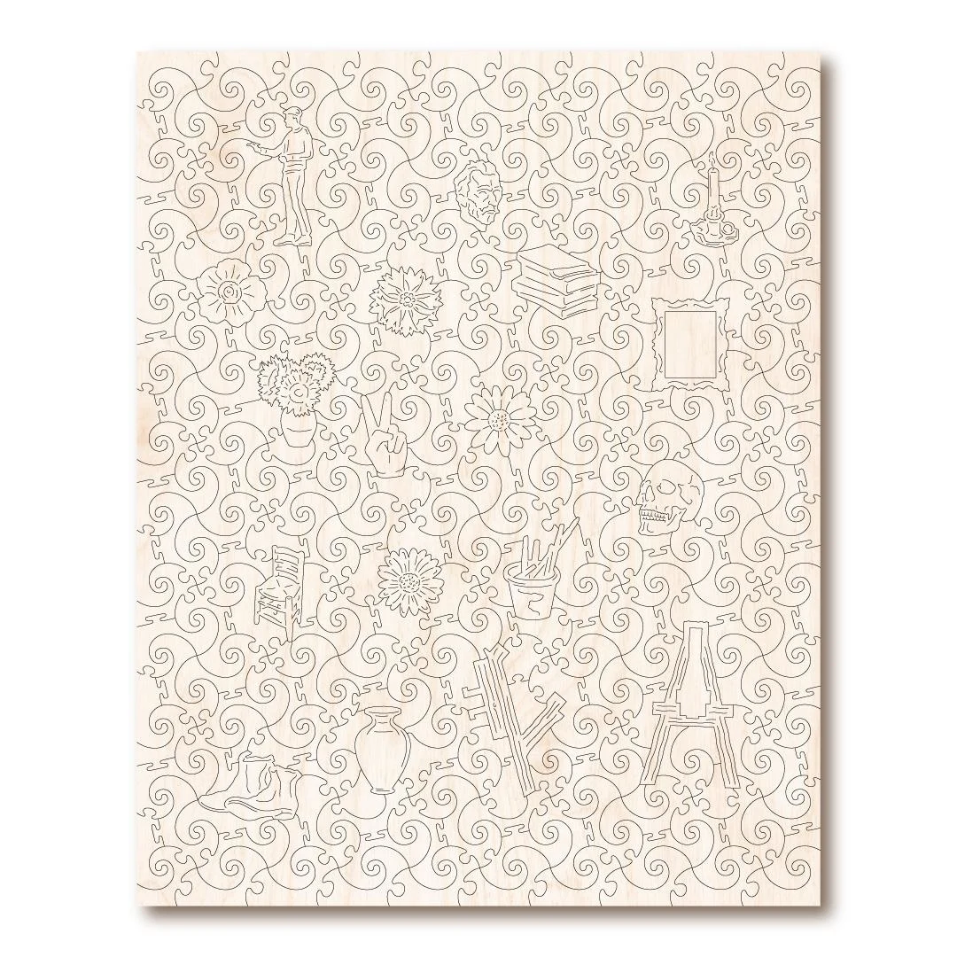 Vase With Cornflowers And Poppies