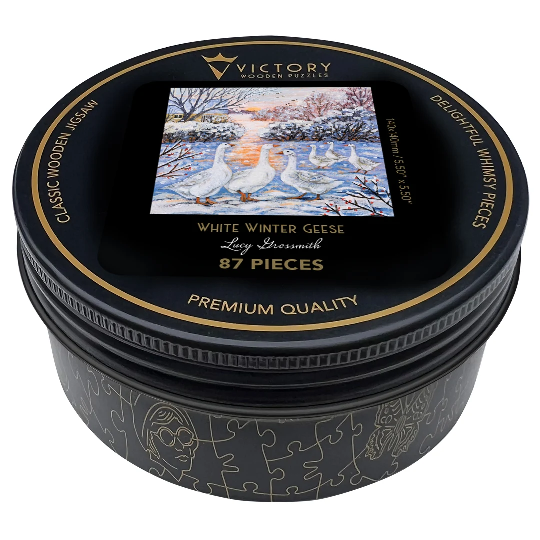 White Winter Geese MINI QT Birds