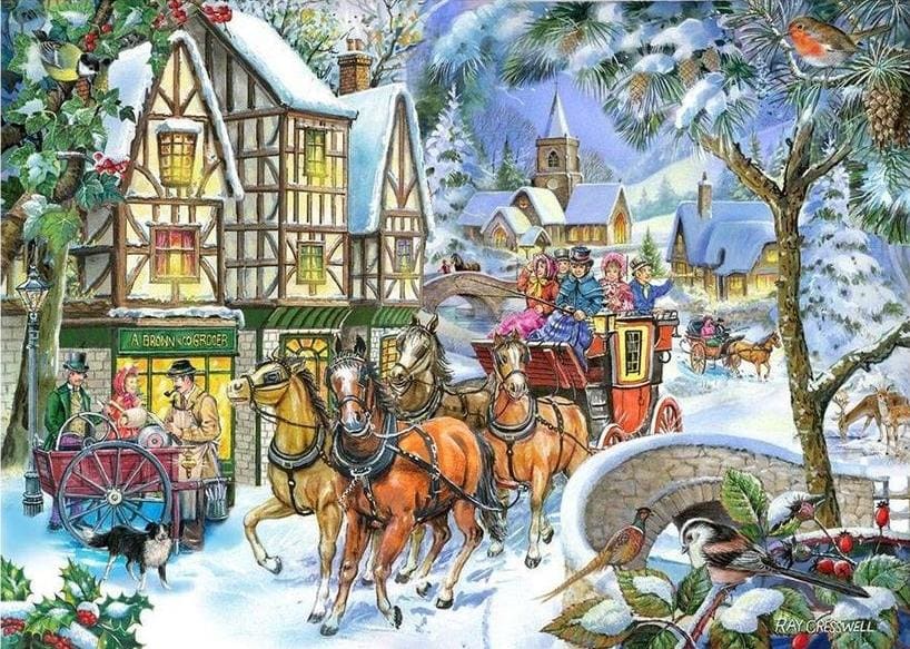 Snow Coach BIG 500 Puzzle Winter