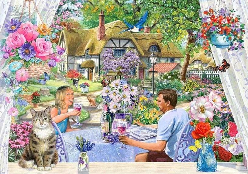 Enjoying the Garden Flower & Garden