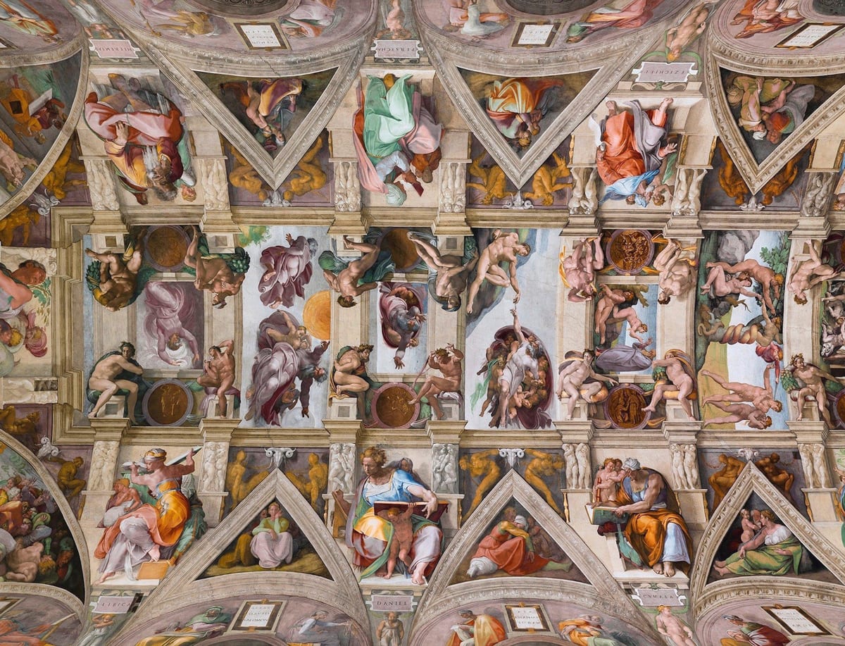 Sistine Chapel Ceiling by Michelangelo Religious