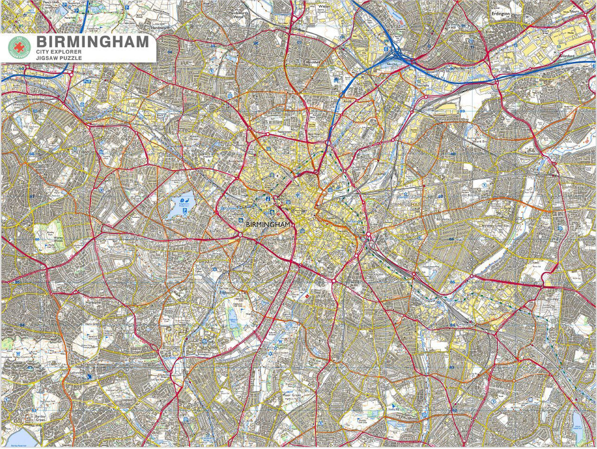 Birmingham City Map Maps & Geography