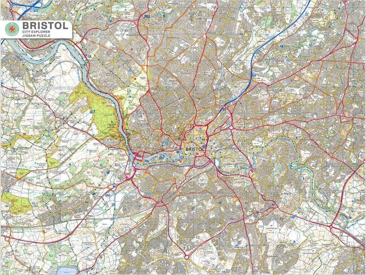 Bristol City Map Maps & Geography