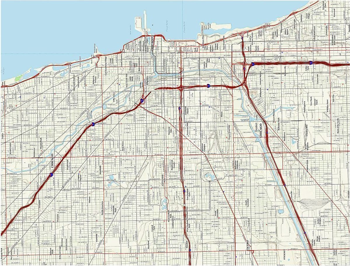 Chicago City Map Maps & Geography