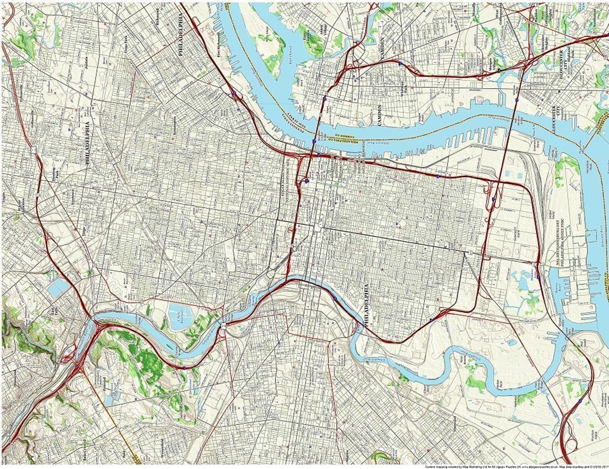 Philadelphia City Map Maps & Geography