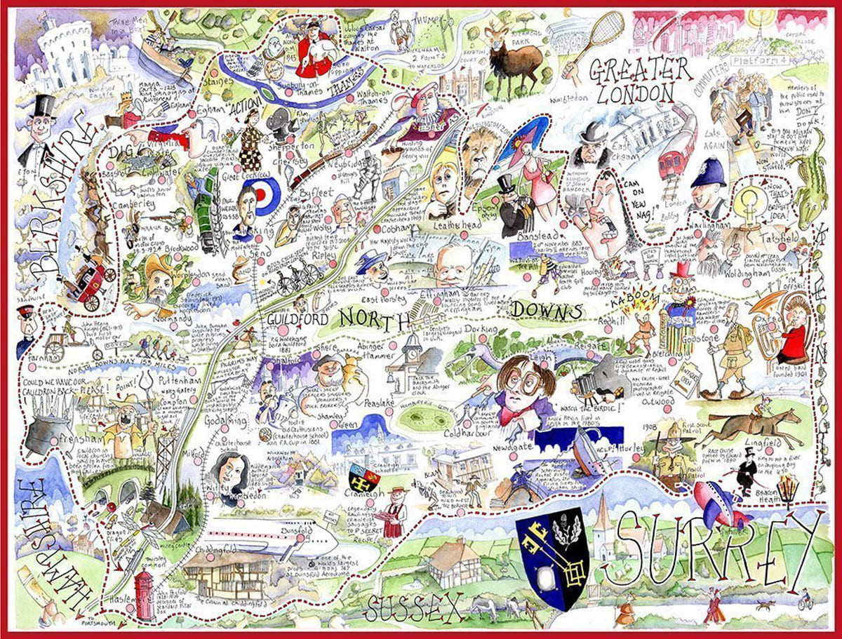 Map of Surrey Maps & Geography