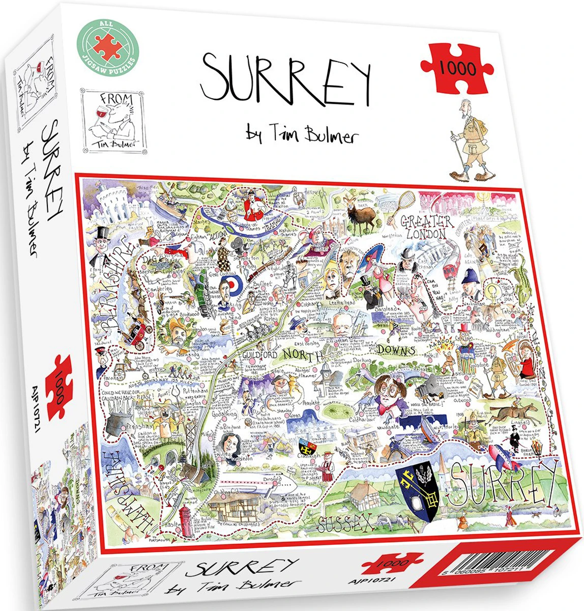 Map of Surrey