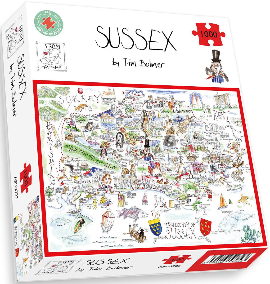 Map of Sussex
