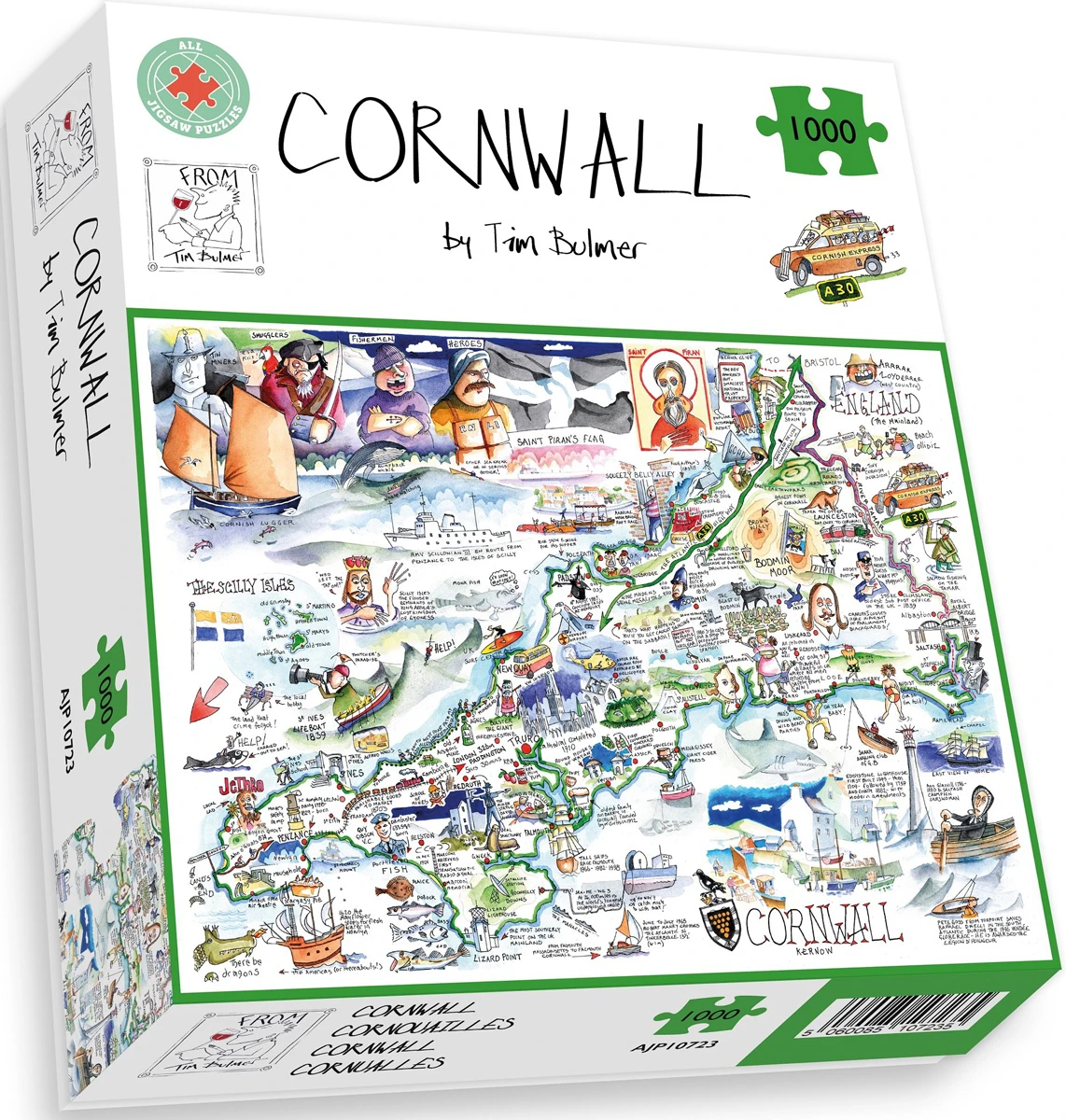 Map of Cornwall - Scratch and Dent