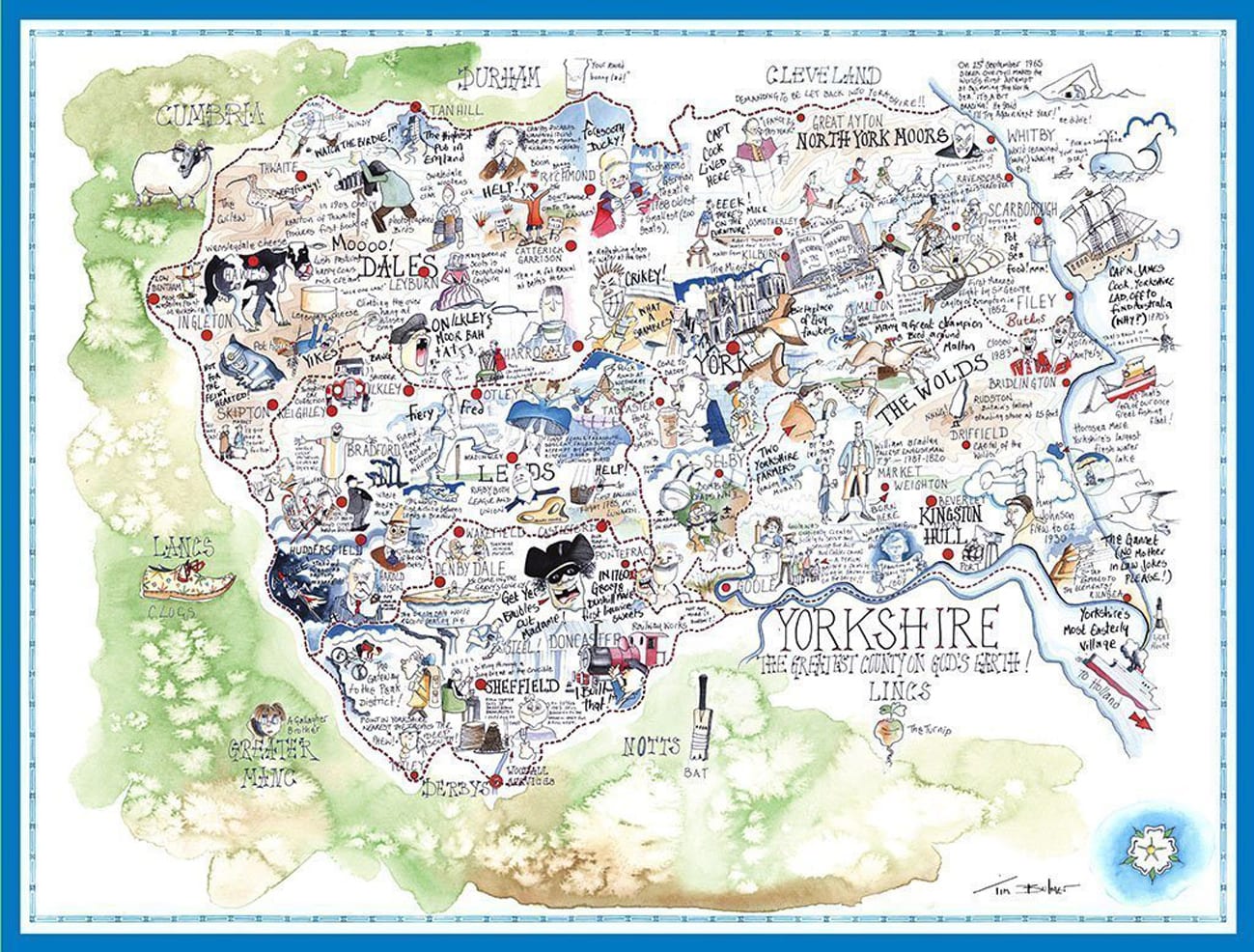 Map of Yorkshire Maps & Geography