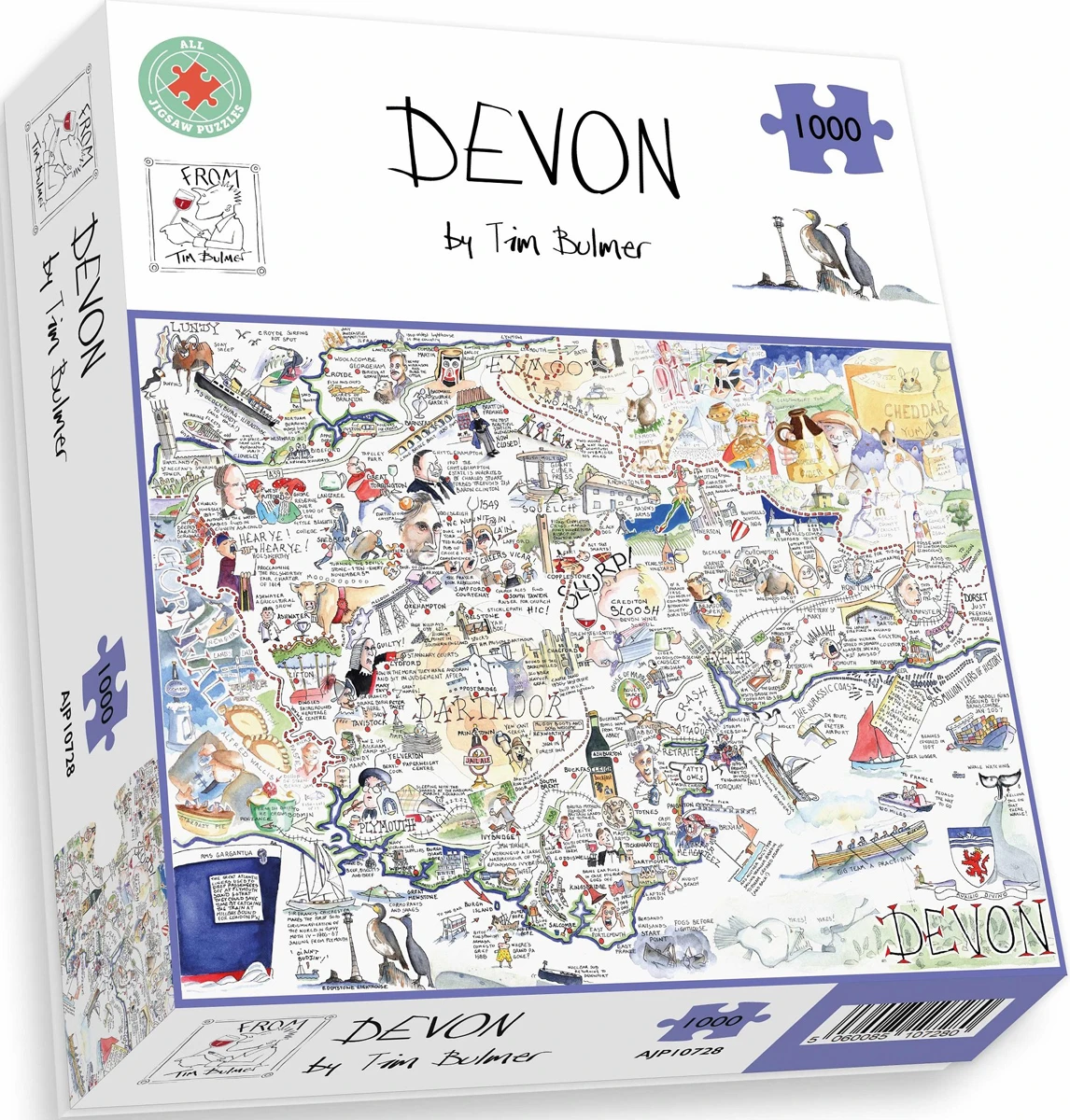 Map of Devon