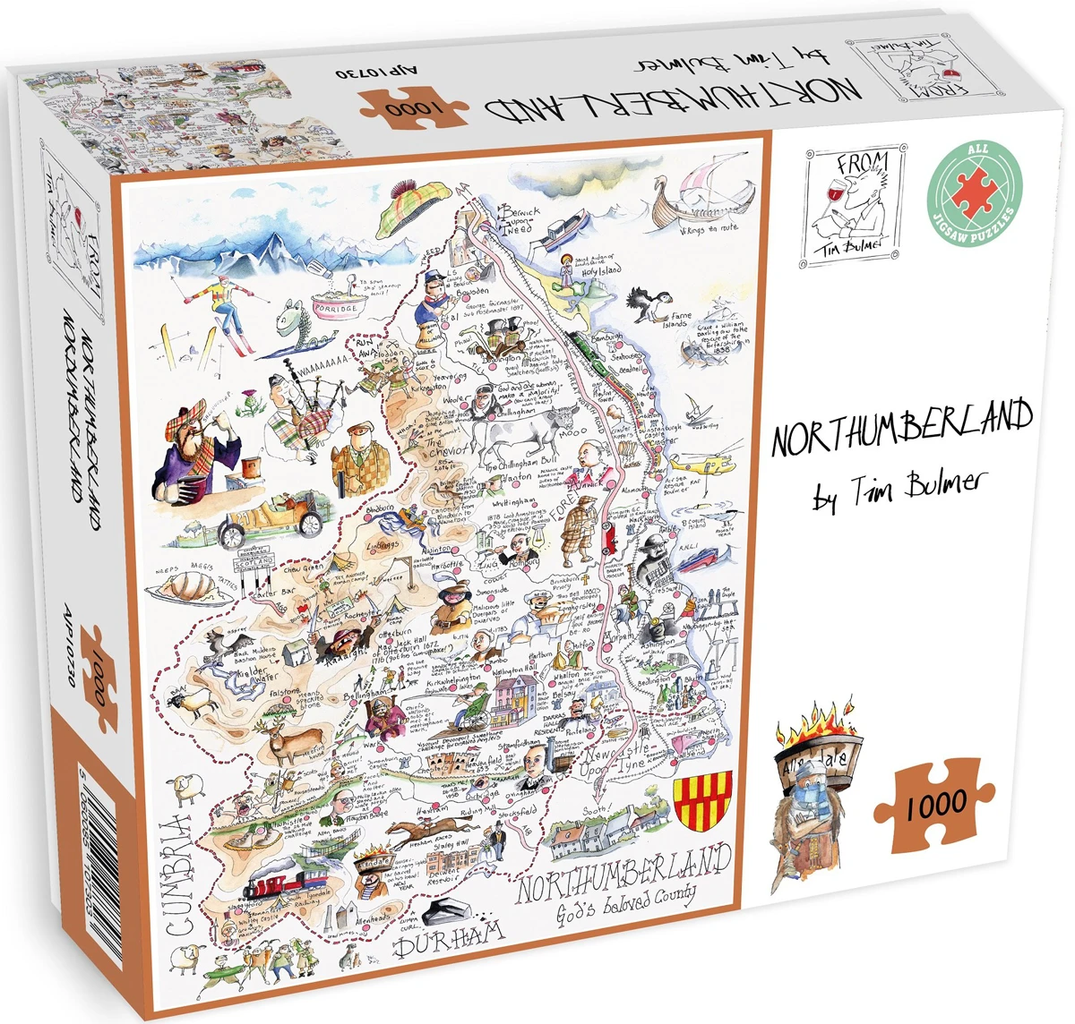 Map of Northumberland