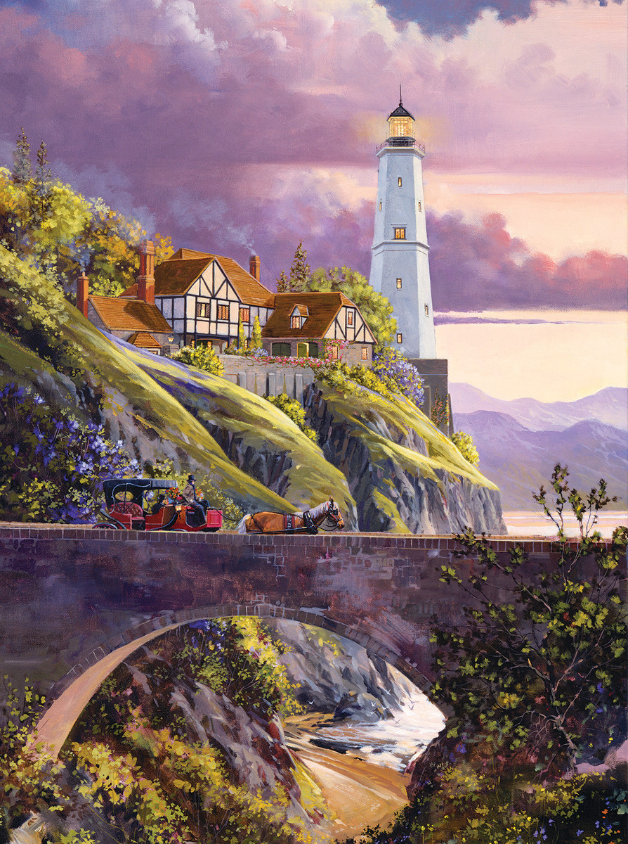 The Sentinel Bridge Lighthouse Jigsaw Puzzle