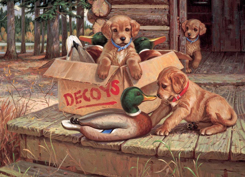 Doggie Decoys Dogs Jigsaw Puzzle