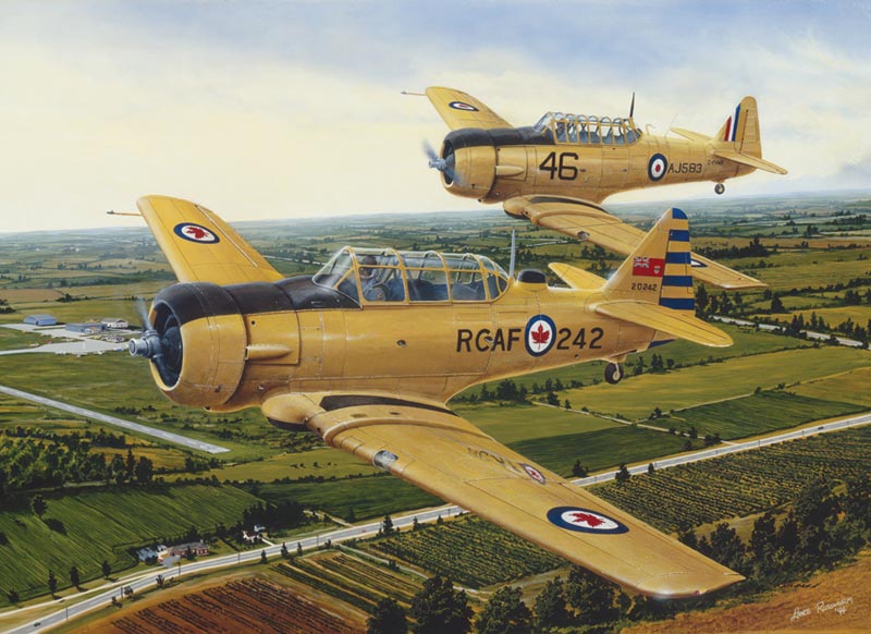 Harvards Up Early Plane