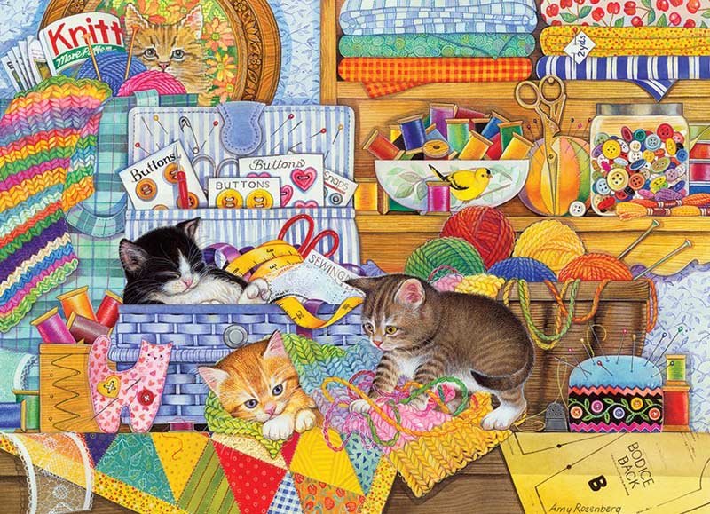 Crafty Kittens Quilting & Crafts Jigsaw Puzzle