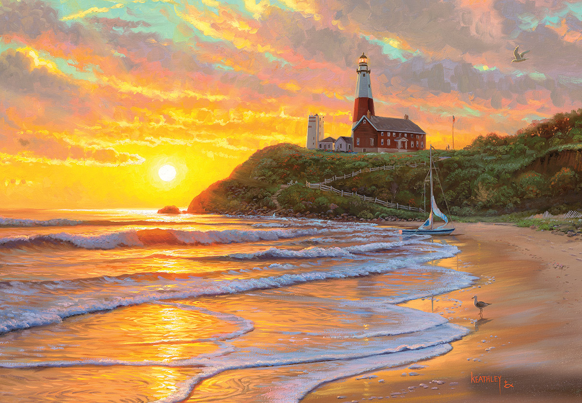 Perfect Day Lighthouse Jigsaw Puzzle