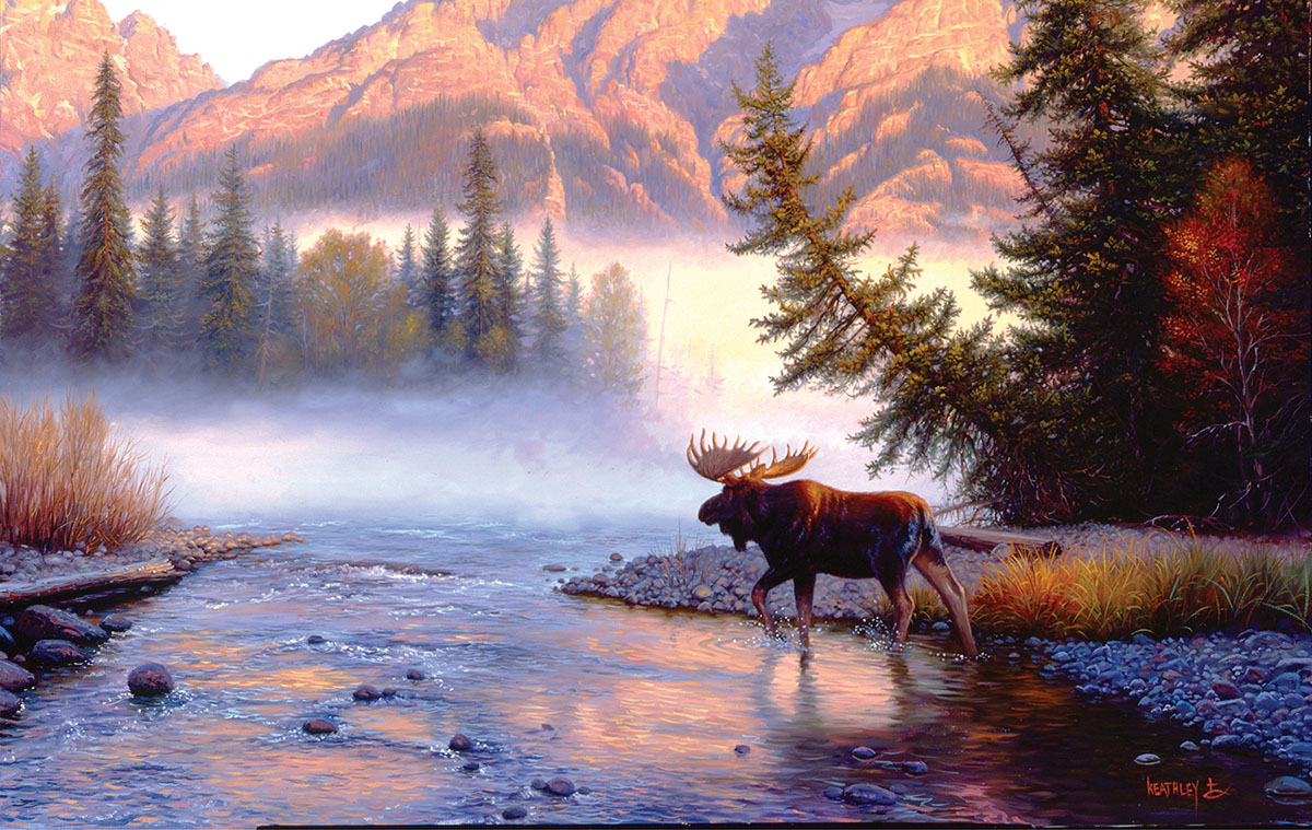 Into the Mist Forest Animal Jigsaw Puzzle