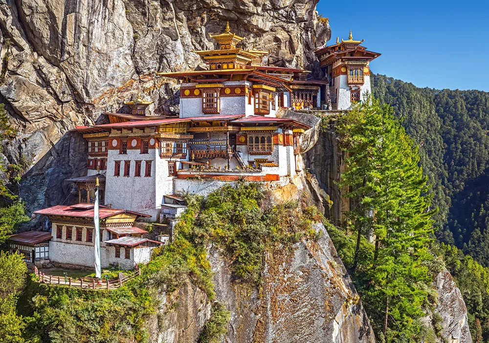 View of Paro Taktsang, Bhutan - Scratch and Dent Landmarks & Monuments