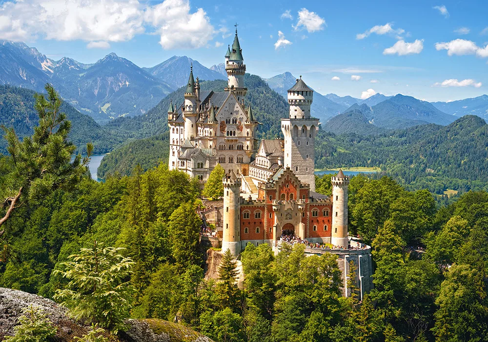 View of the Neuschwanstein Castle, Germany Travel