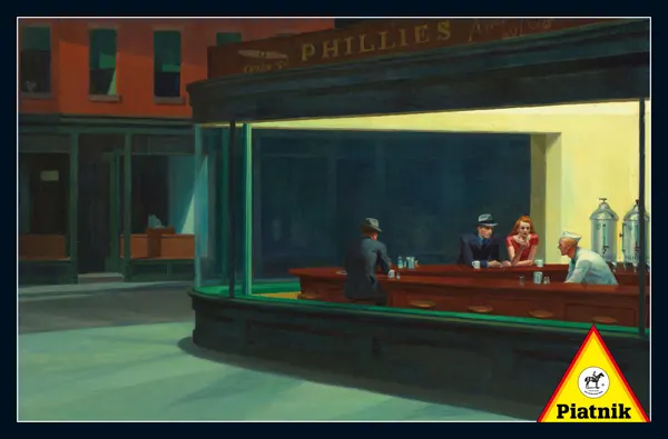 Nighthawks - 1000 Piece Jigsaw Puzzle by Piatnik | Serious Puzzles