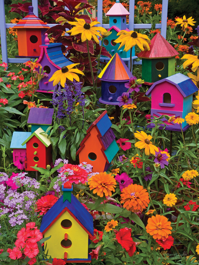 Birdhouses Spring Jigsaw Puzzle
