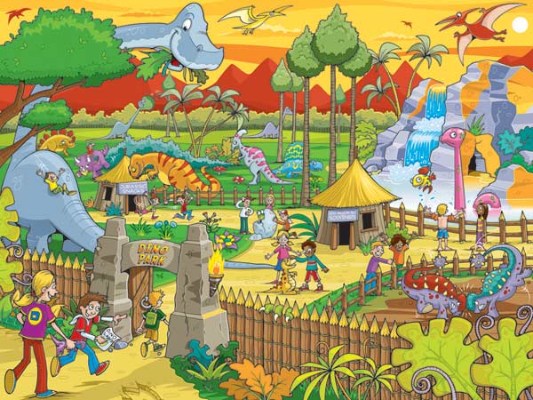 Find the Difference - Dino Park Dinosaurs