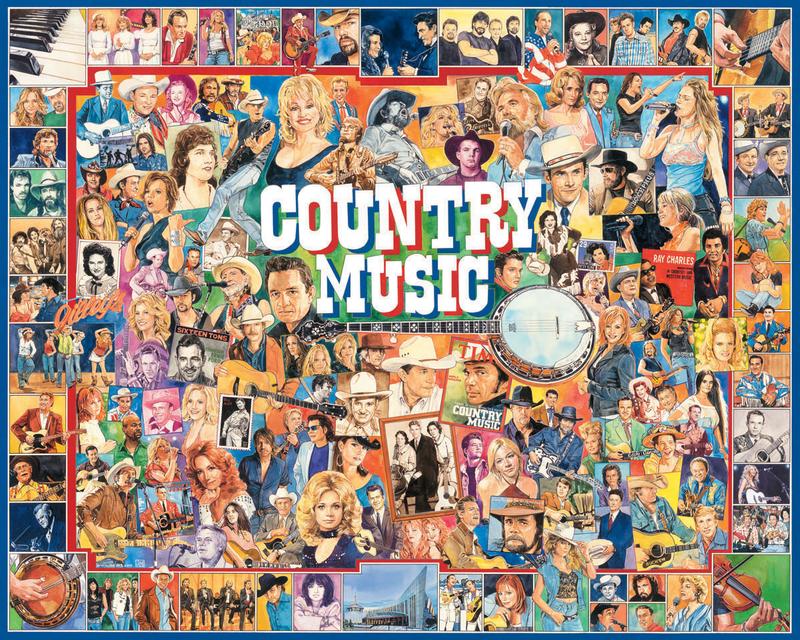 Country Music Famous People Jigsaw Puzzle