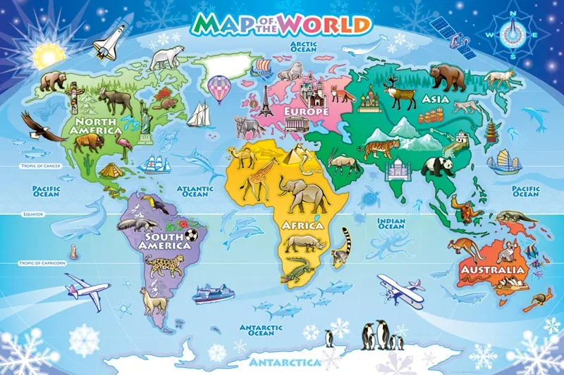 Map of the World Maps & Geography