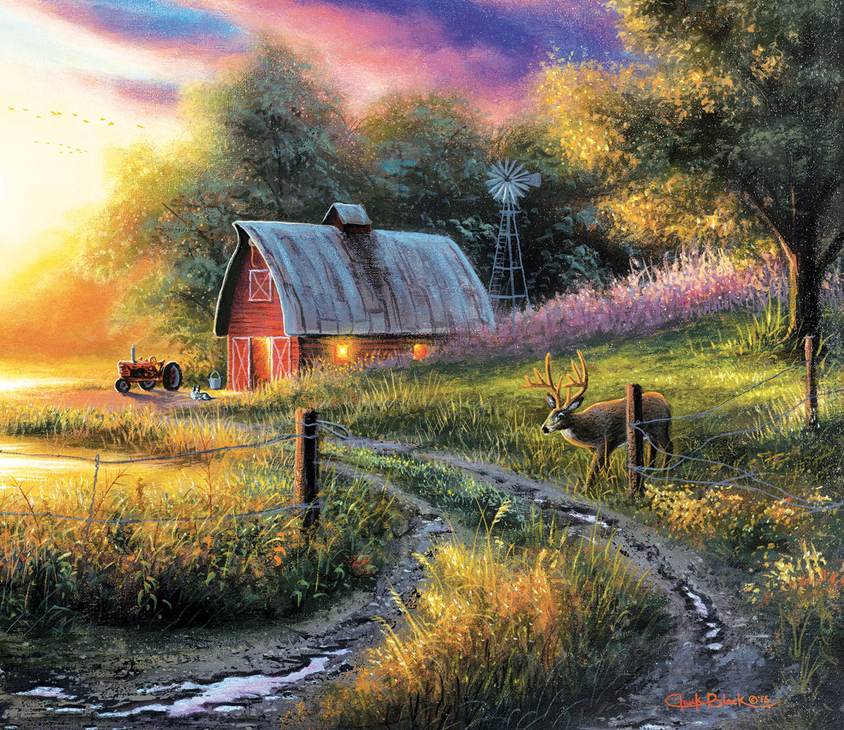 The Evening Routine Countryside Jigsaw Puzzle