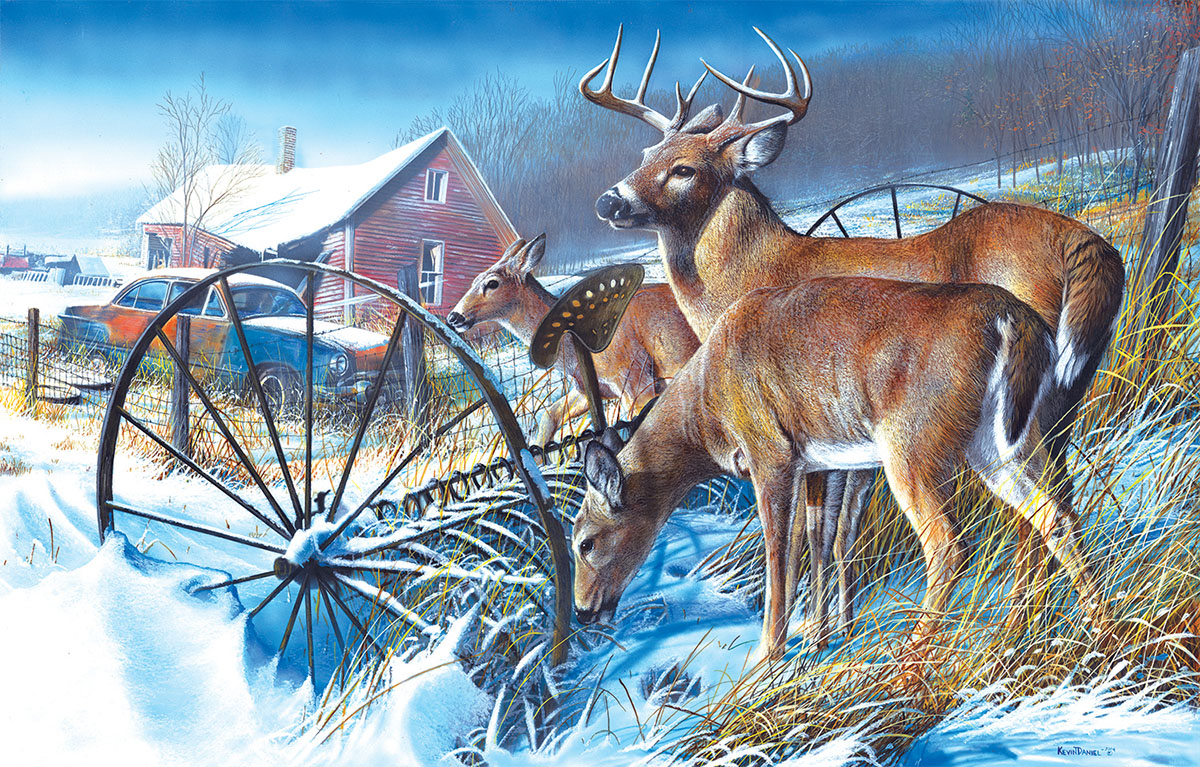 Snow Drifters Animals Jigsaw Puzzle