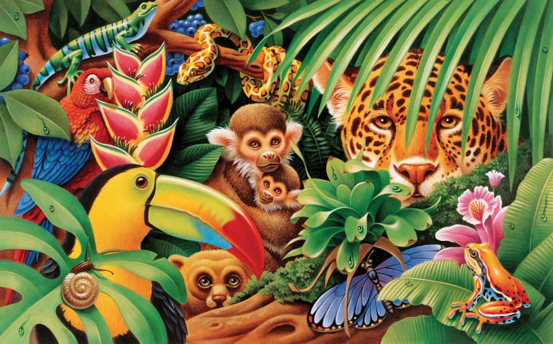 Jungle Animals Jungle Animals Jigsaw Puzzle