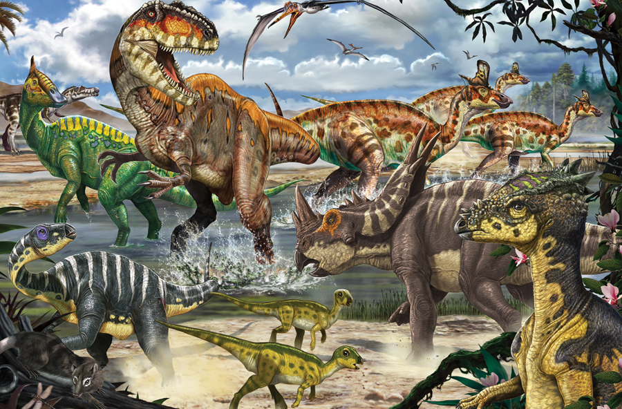 The Dinosaur King Dinosaurs Jigsaw Puzzle
