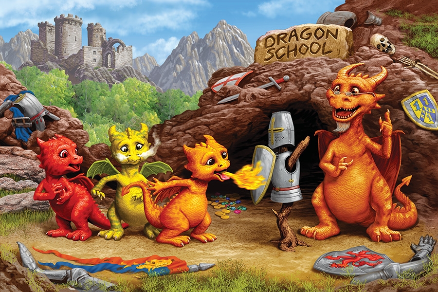 Dragon School Fantasy Jigsaw Puzzle