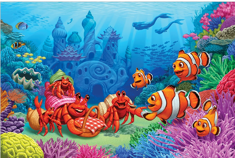 Clown Fish Greeting Sea Life Jigsaw Puzzle