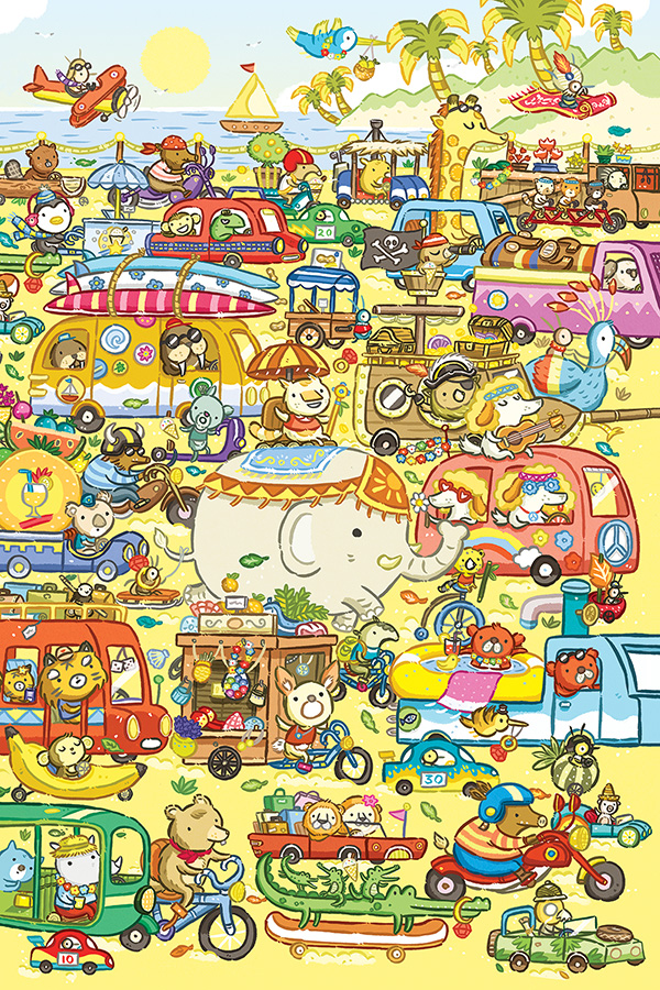 Traffic Jam Animals Jigsaw Puzzle
