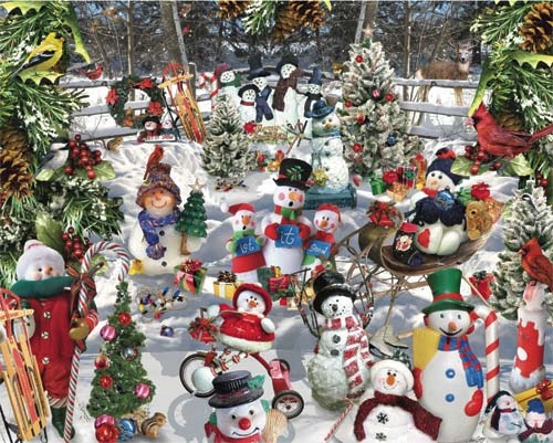 Snowmen Winter Jigsaw Puzzle