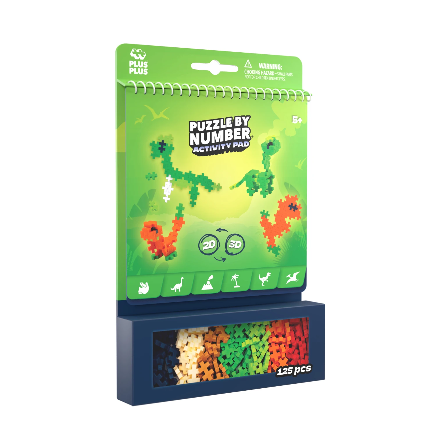 Puzzle by Number - Activity Pad - Dinosaurs