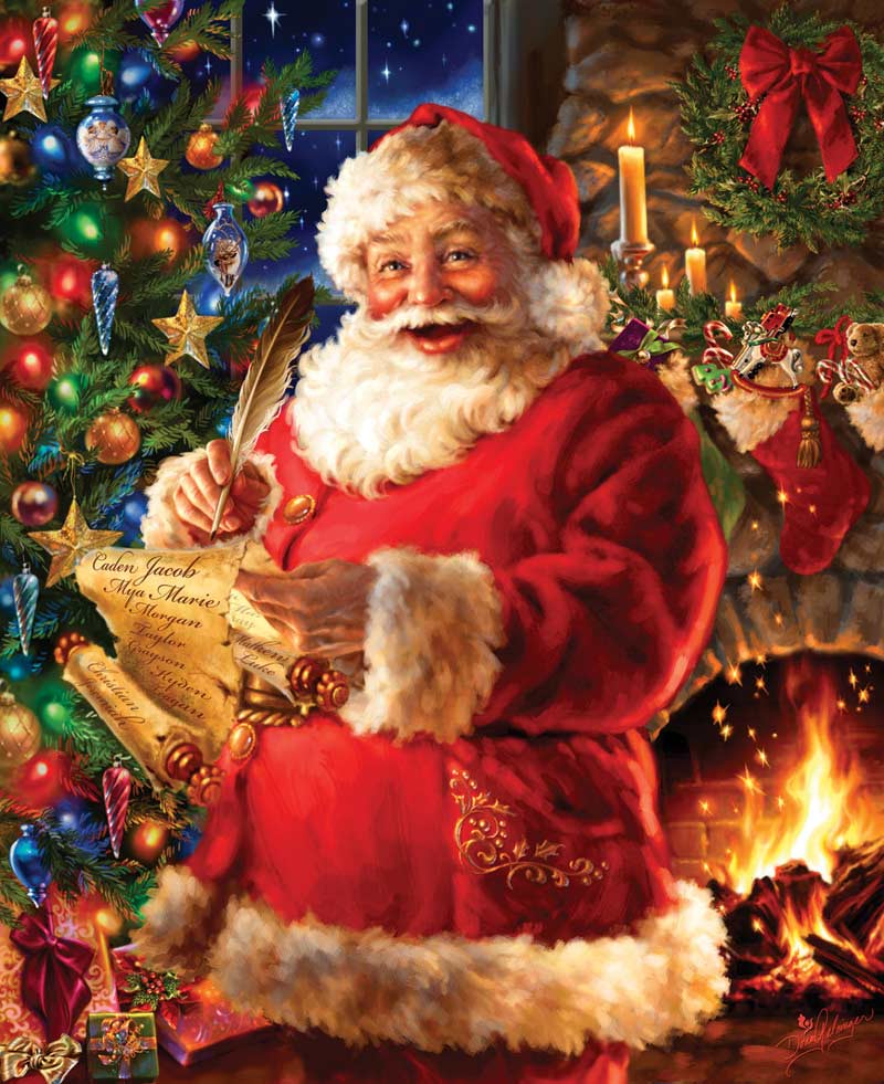 Checking it Twice Christmas Jigsaw Puzzle