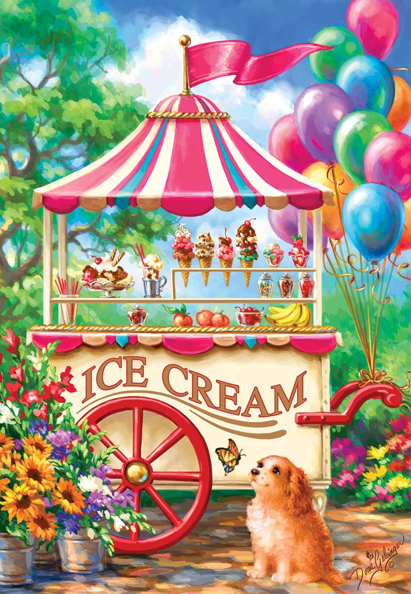 Ice Cream Cart Dogs Jigsaw Puzzle