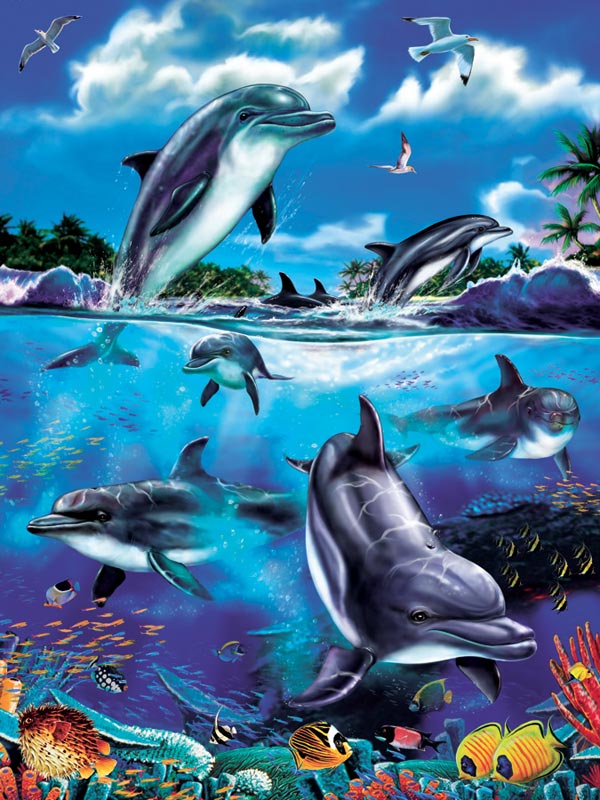 Dolphin Fantasy Sea Life Jigsaw Puzzle