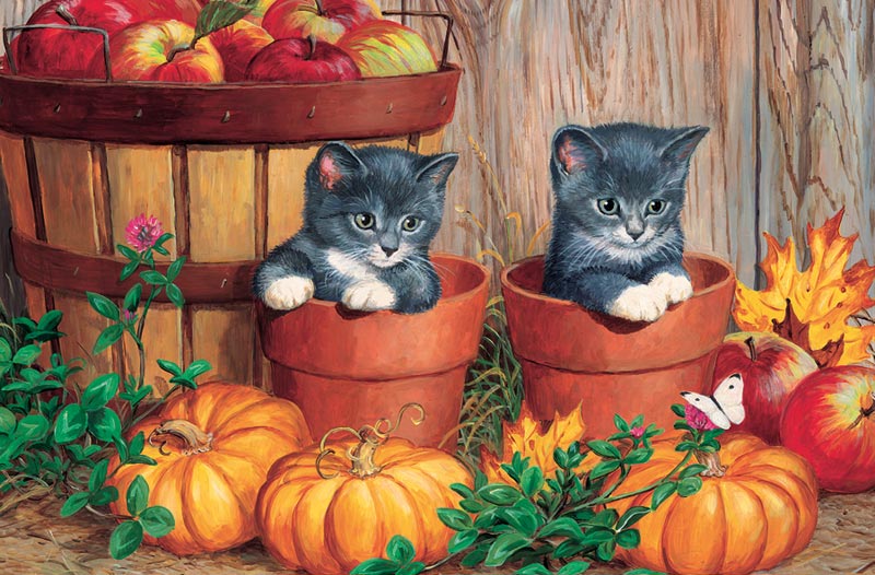 Little Pumpkins Cats Jigsaw Puzzle