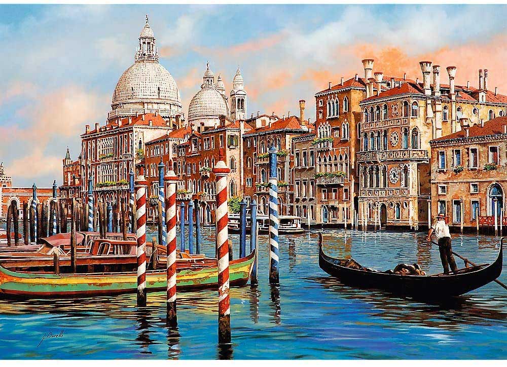 The Afternoon In Venice - Canal Grande Boat Jigsaw Puzzle