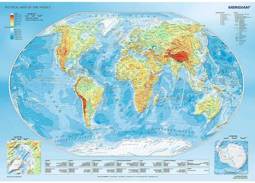 Physical Map Of The World Maps & Geography Jigsaw Puzzle