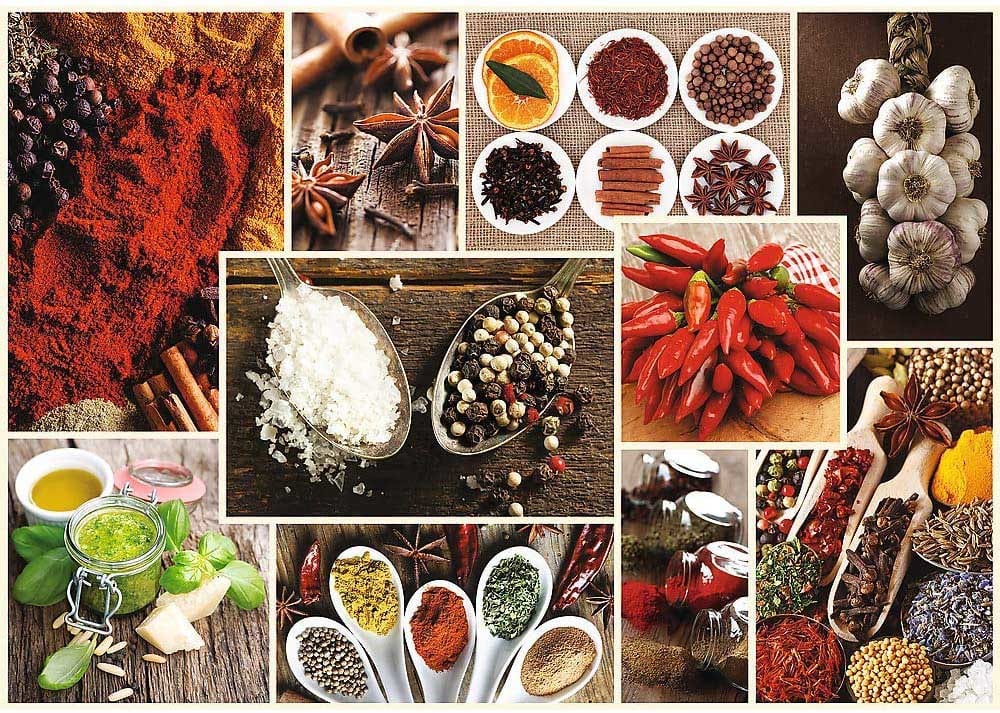 Spices - Collage Food and Drink