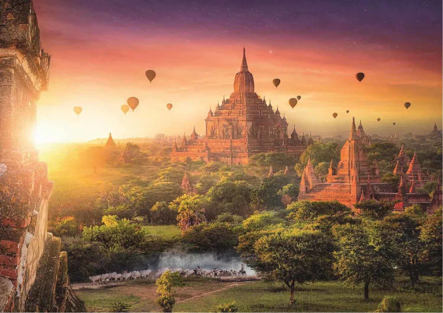 Temples in Bagan, Burma Landscape