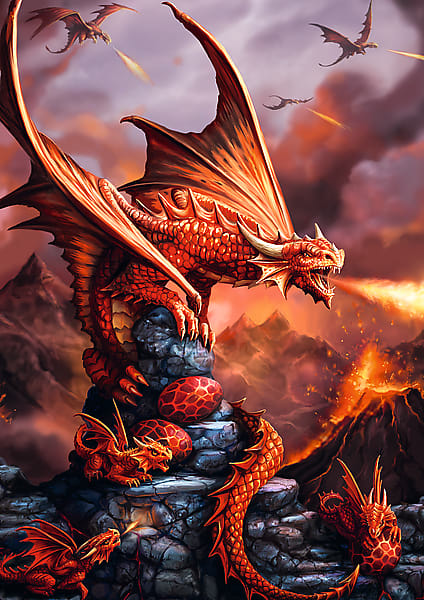 Fantasy Collection - Fire Dragon Dragon